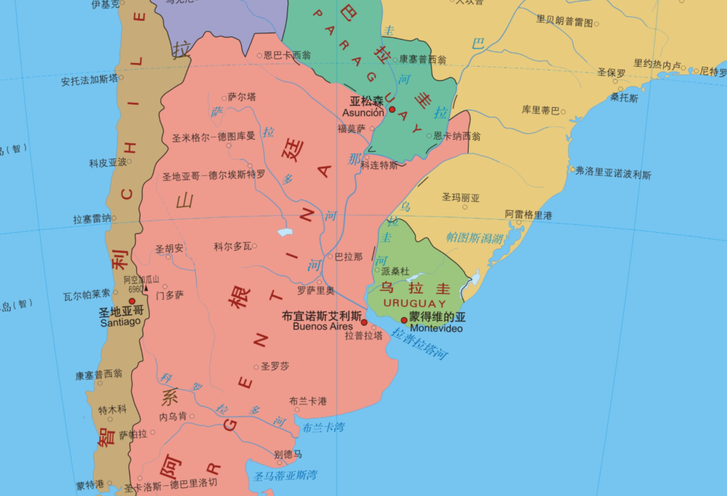 乌拉圭地图